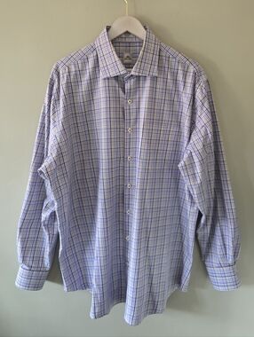 NWOT Peter Millar XL Old Money Modern Academia Check Plaid Spring Dress Shirt
